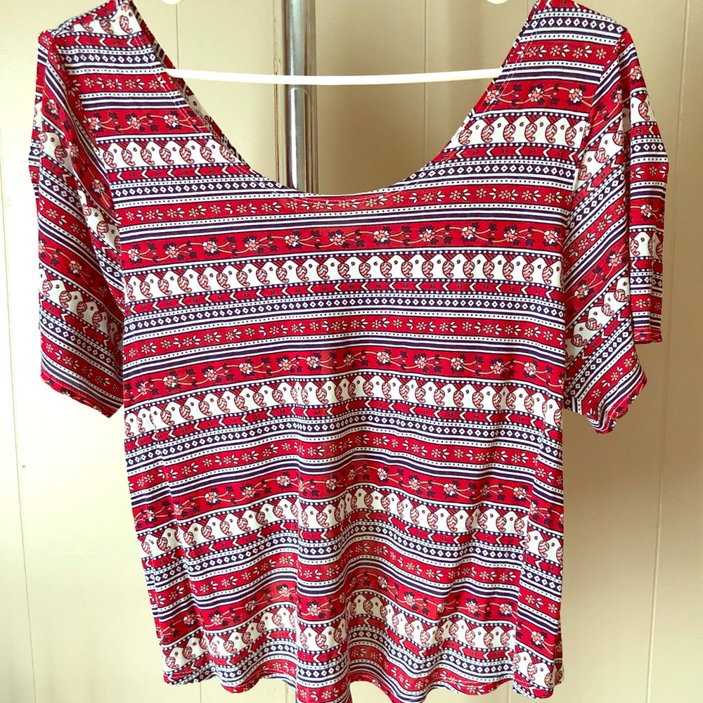 AE backless crop top